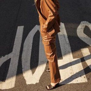 Dynamite Utility Faux Leather Pants